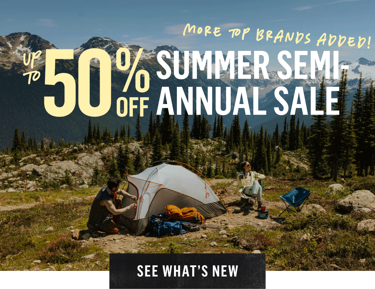 Up to 50% Off Summer Semi-Annual Sale: More Top Brands Added! See What's New