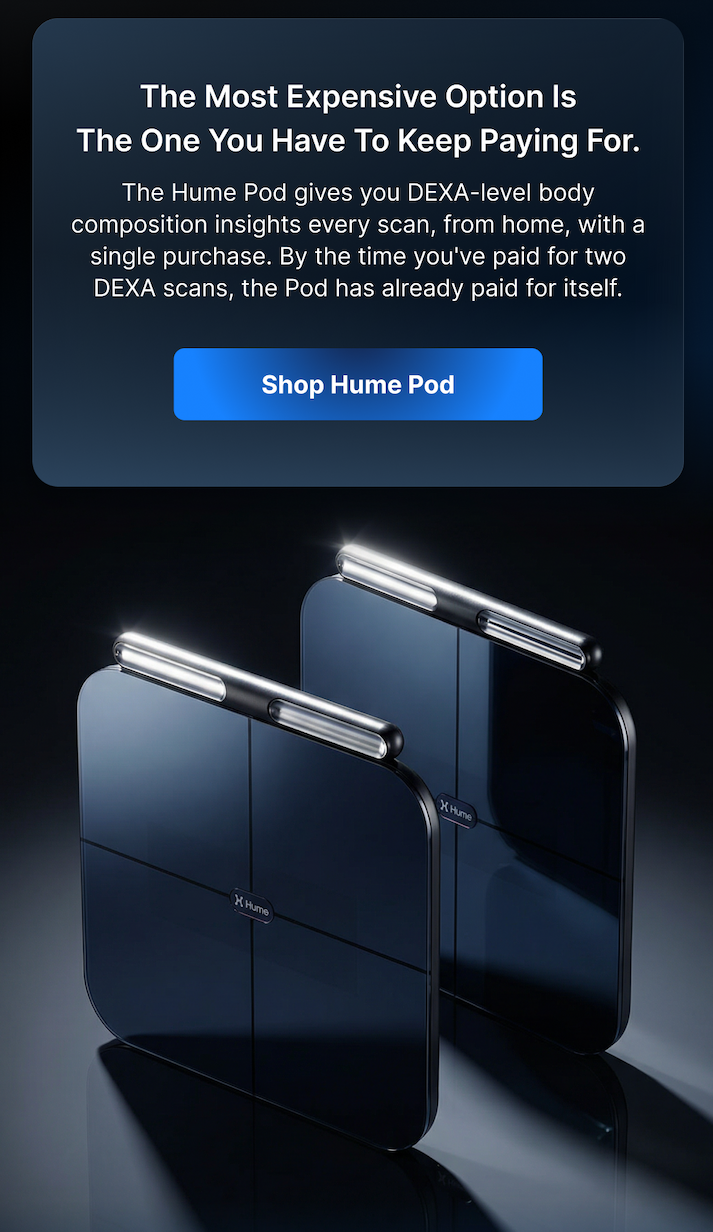 Two DEXA scans cost more than the Pod itself, and the Pod keeps scanning every single day after that.