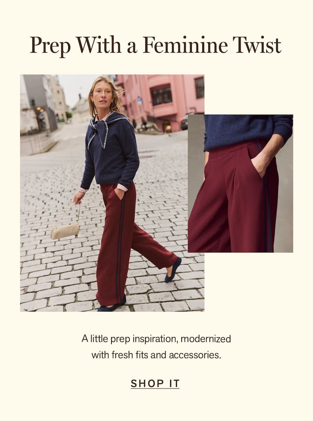 Prep with a feminine twist