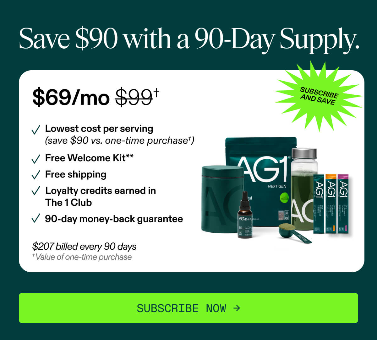 Save $90 with a 90-day supply
