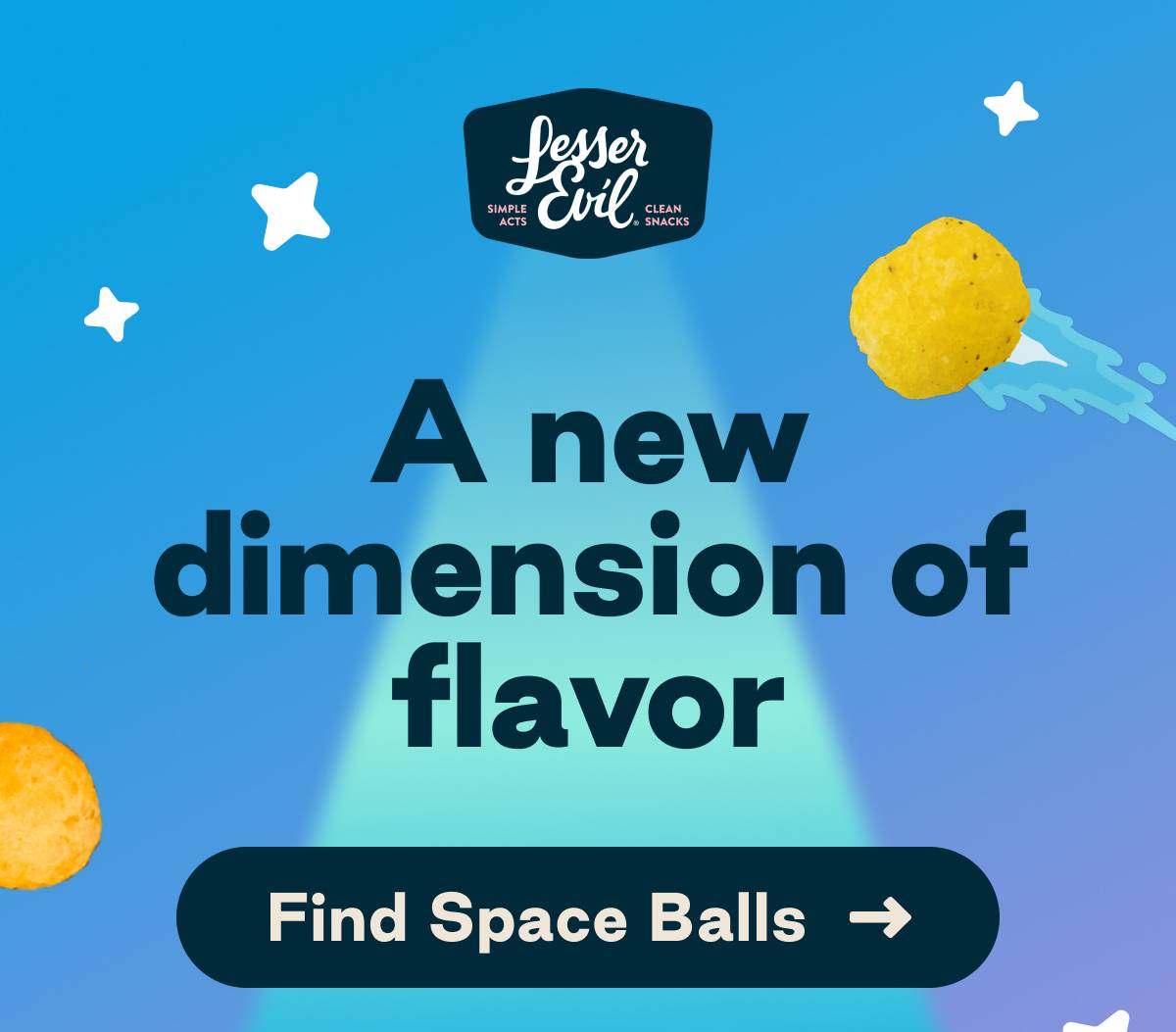 LesserEvil: A new dimension of flavor. Find Space Balls