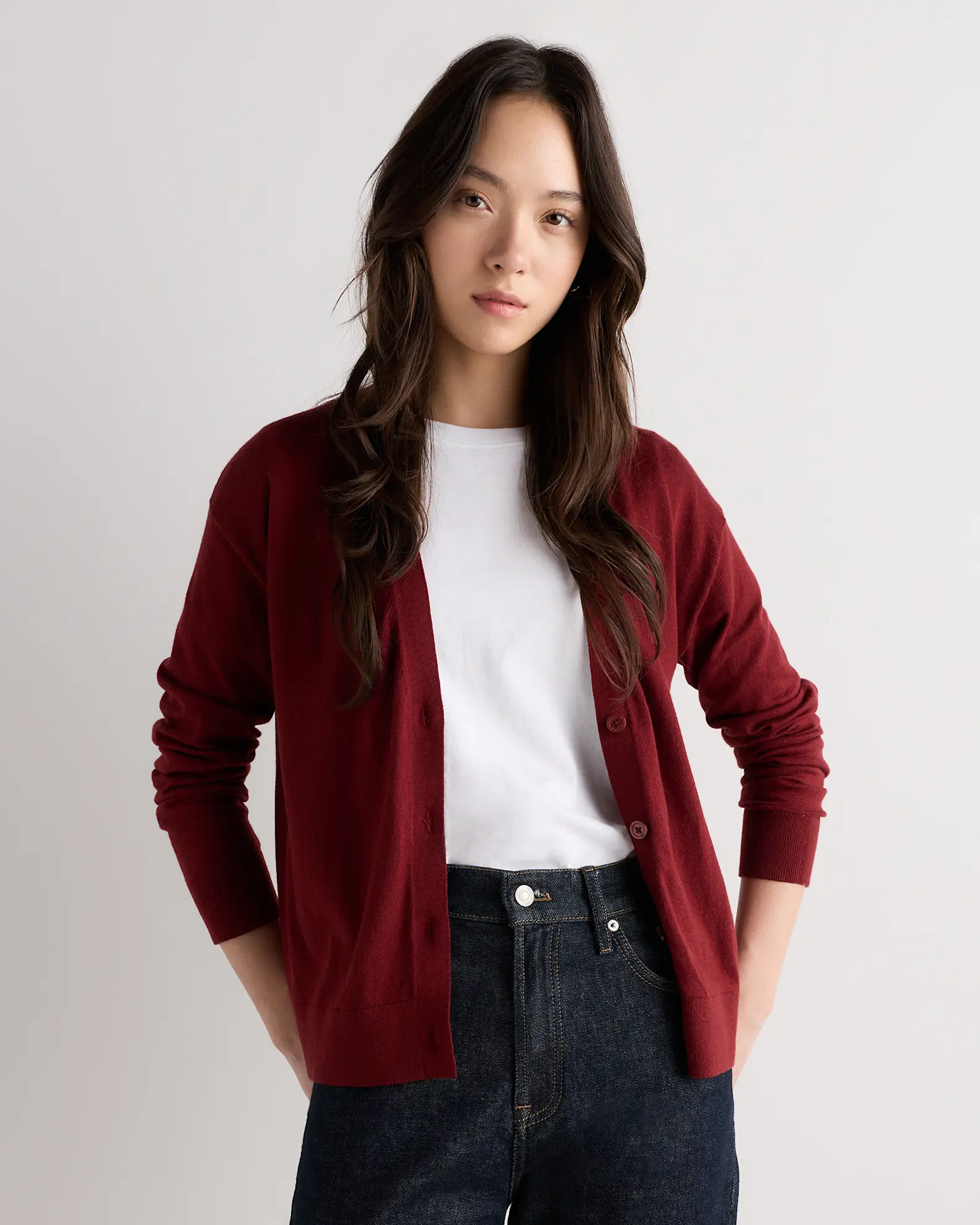 Lightweight Cotton Cashmere Cardigan