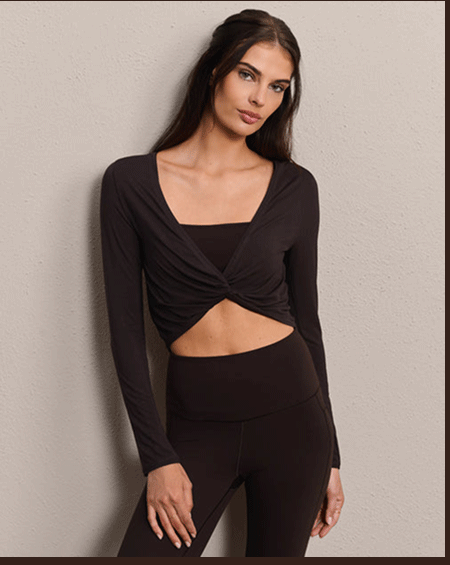 Featherweight Rib Twist Top