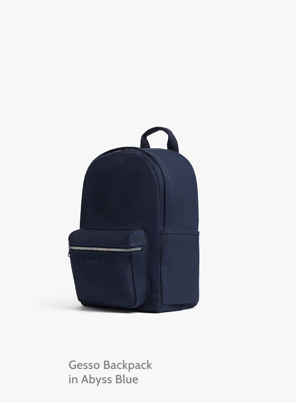 Gesso Backpack in Abyss Blue.