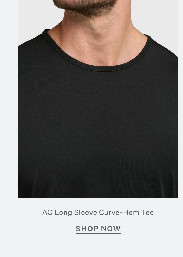AO Long Sleeve Curve-Hem Tee