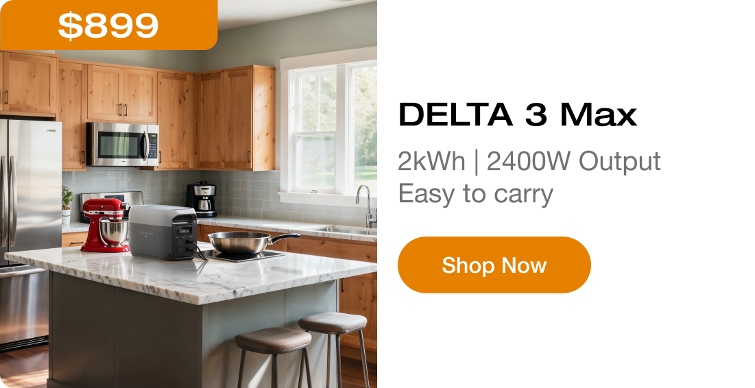 DELTA 3 Max 2kWh | 2400W Output Easy to carry