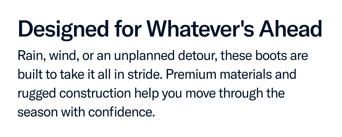 Rain, Wind, or an uplanned detour...