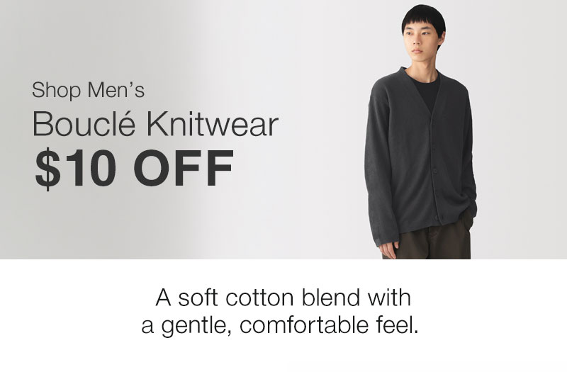Shop Men's Boucle Knitwear $10 Off