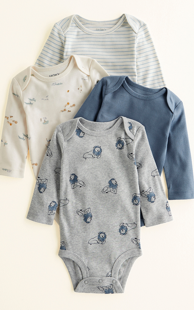 Carter&rsquo;s | Bestselling Bodysuits | Strong snaps & overlap shoulders | Shop from $2 Per Piece >