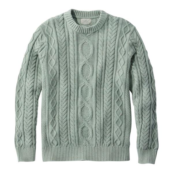 Bean's Heritage Soft Cotton Fisherman Crewneck Sweater