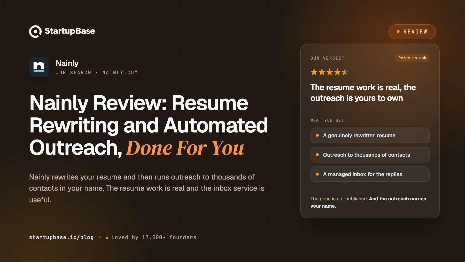 Nainly Review: Resume Rewriting and Automated Outreach, Done For You