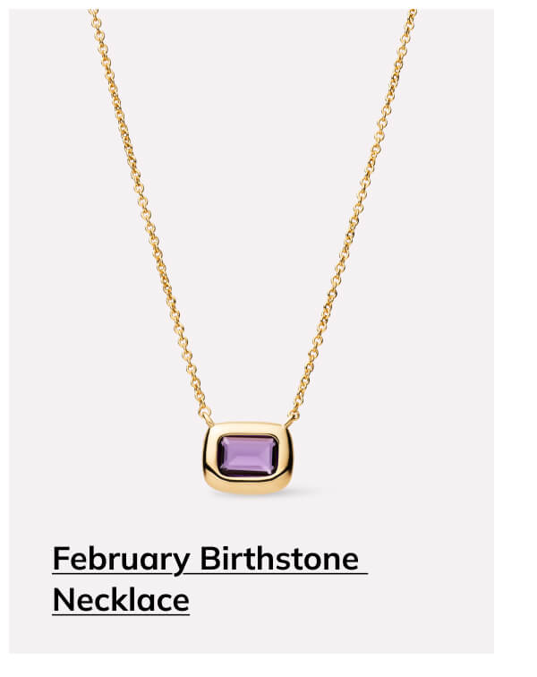 February Birthstone Necklace