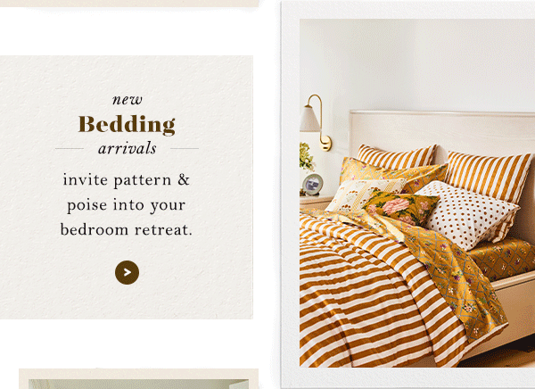 new bedding arrivals