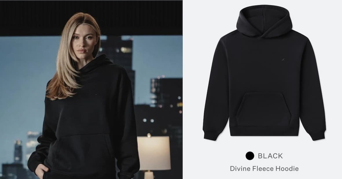 Divine Fleece Hoodie - Black