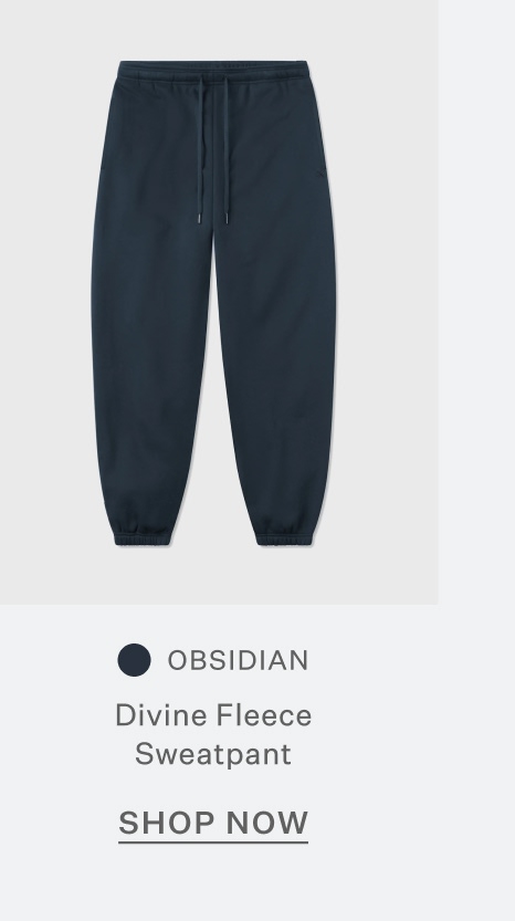 Divine Fleece Sweatpant - Obsidian