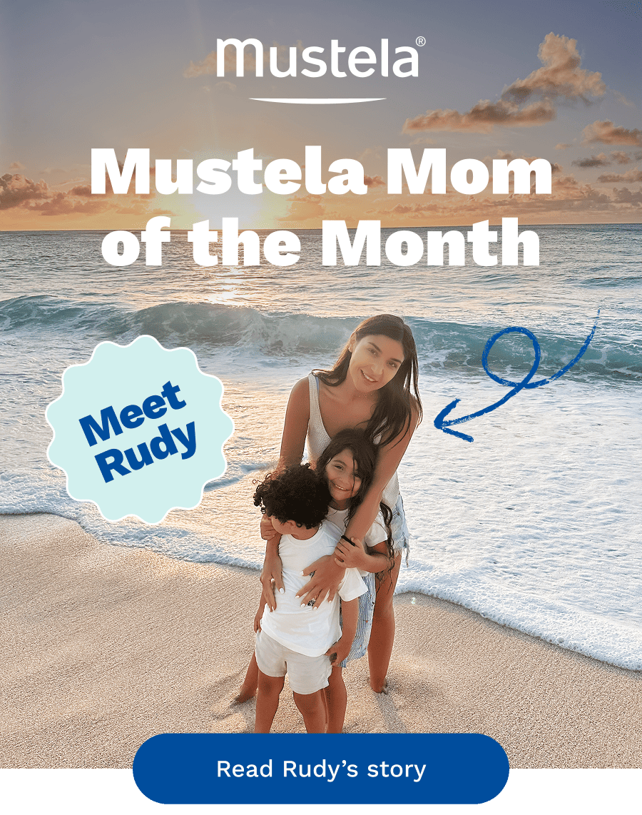 Mustela Logo | Mustela Mom of the Month - Meet Rudy | Read Rudy's story