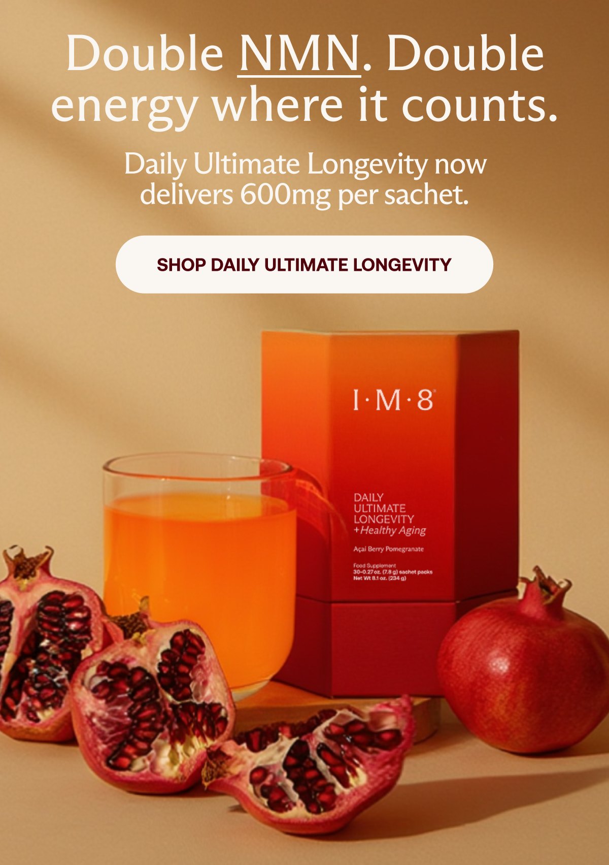 Double Nmn. Double Energy Where It Counts. | Shop Daily Ultimate Longevity