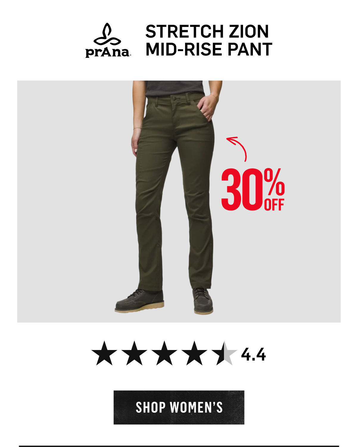 prAna Stretch Zion Mid-Rise Pant, 30% Off. 4.4 Stars. Shop Women's
