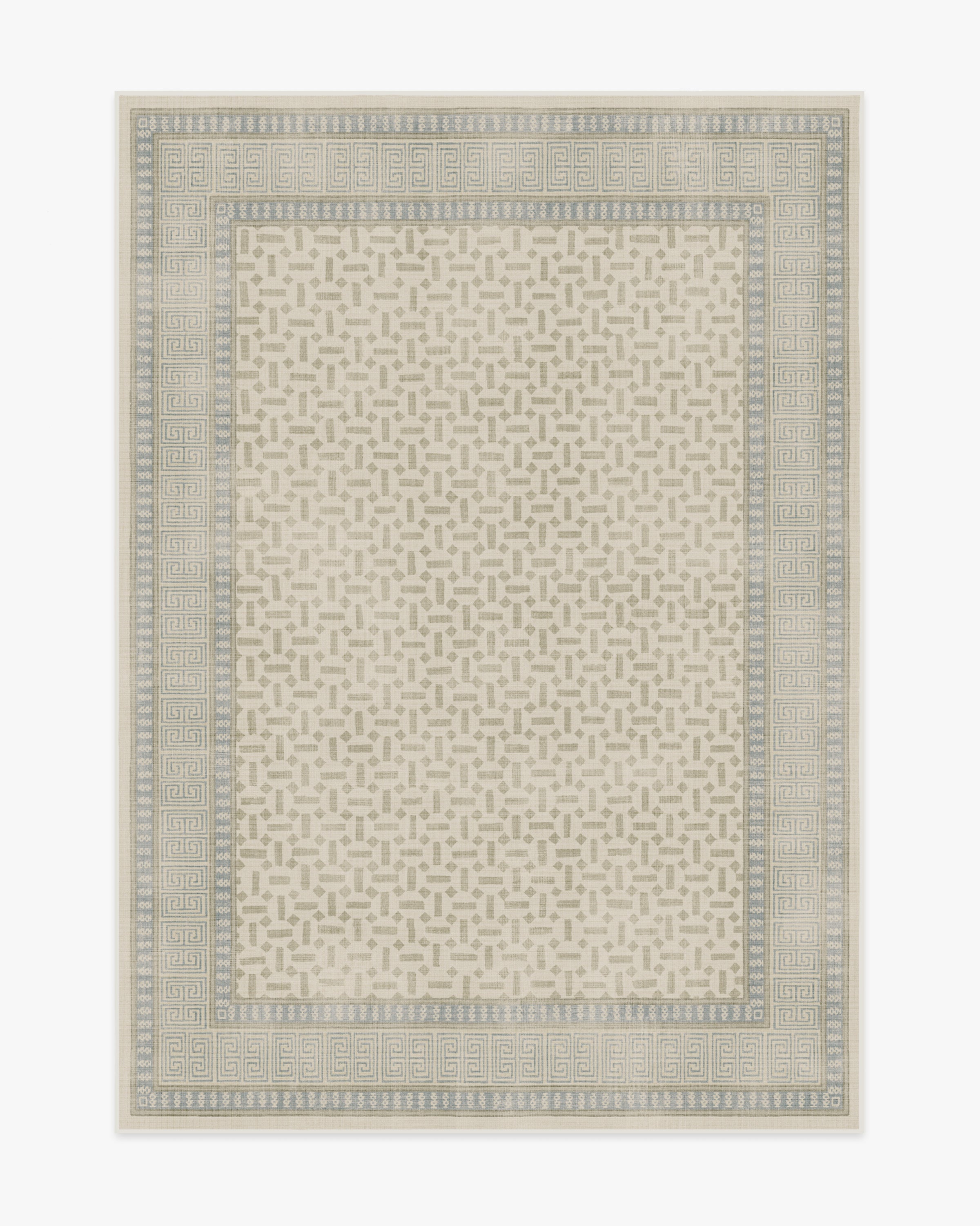Image of Kairos Ivory & Blue Rug