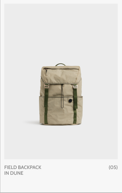 Field Backpack in Dune. (05)