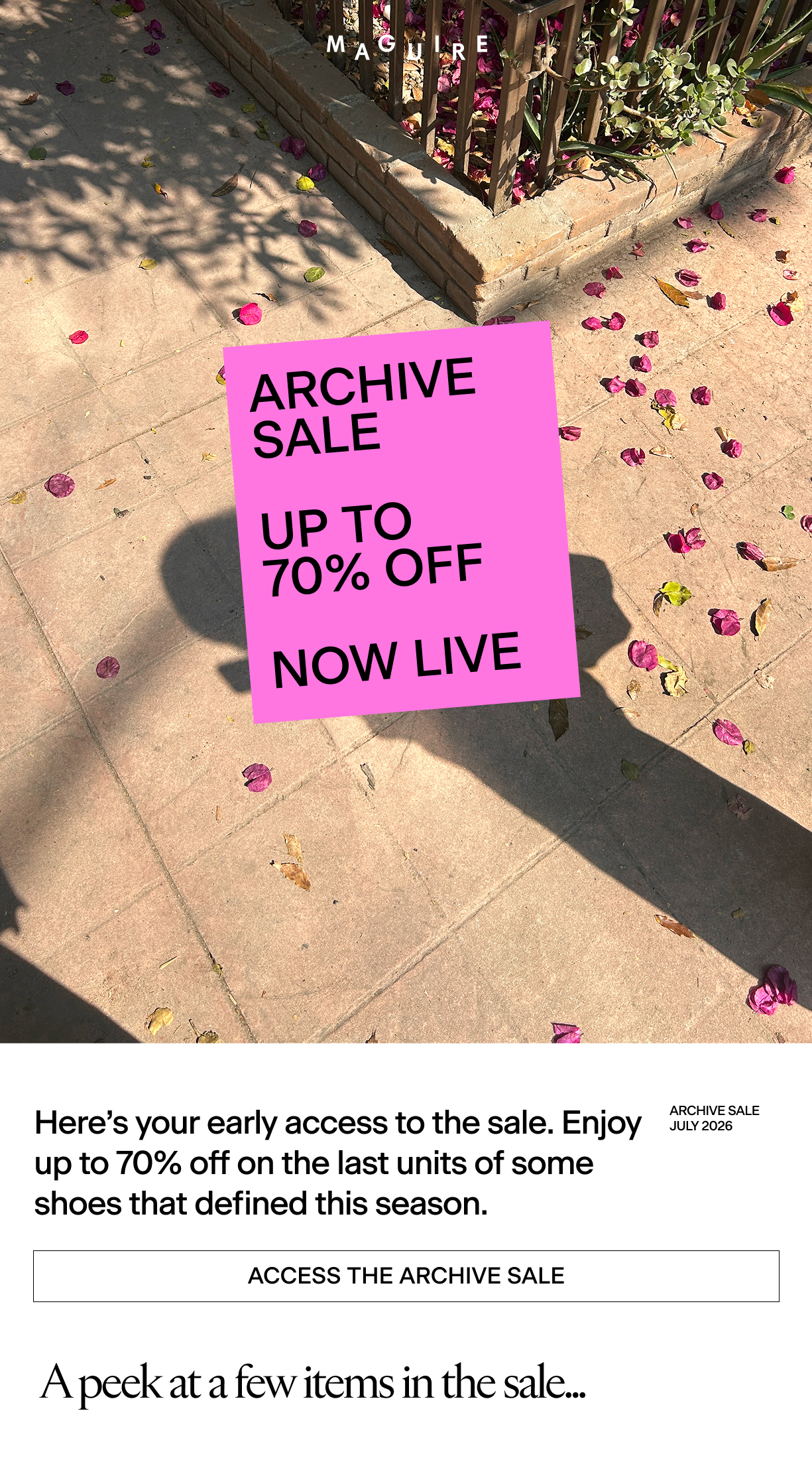 Archive Sale