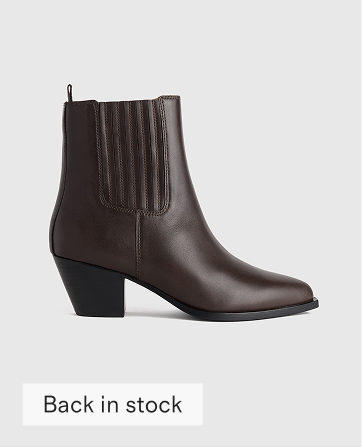 Italian Leather Western Chelsea Ankle Boot