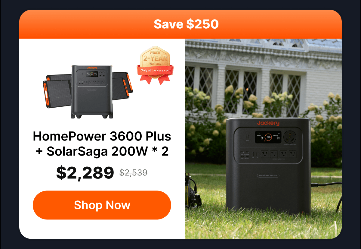 HomePower 3600 Plus + SolarSaga 200W x 2