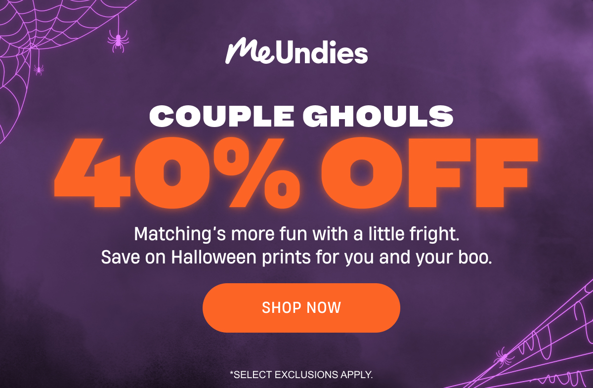 MeUndies | 40% Off Halloween Matching | Shop Now