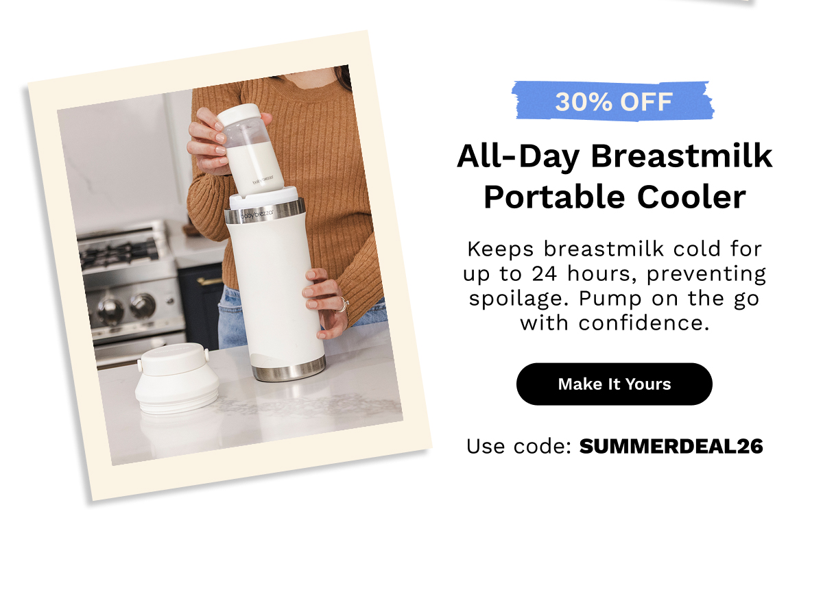 30% OFF All-Day Breastmilk Portable Cooler | Make It Yours