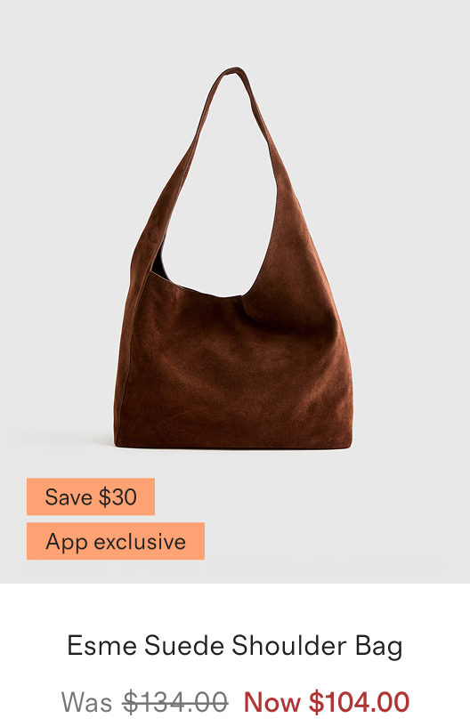 Esme Suede Shoulder Bag