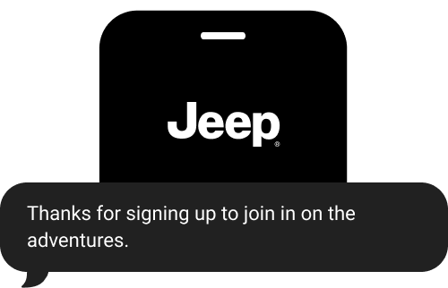 Jeep. Thanks for signing up to join in on the adventures.