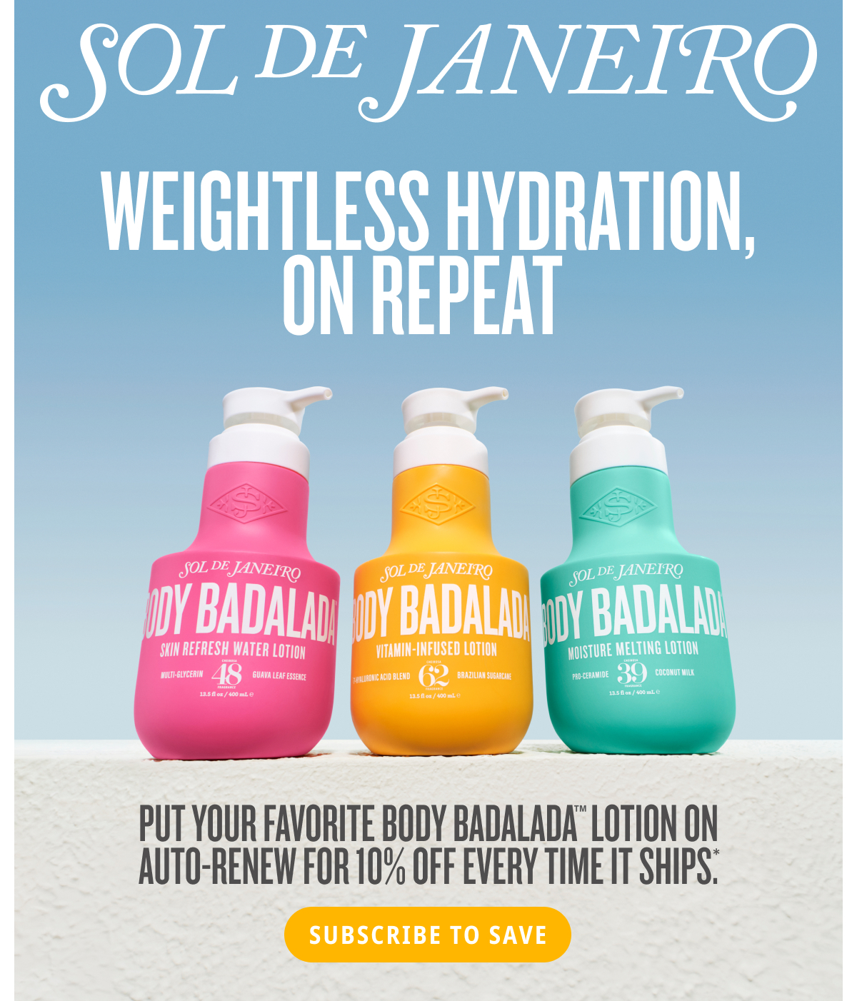 Weightless Hydration, On Repeat - SUBSCRIBE TO SAVE