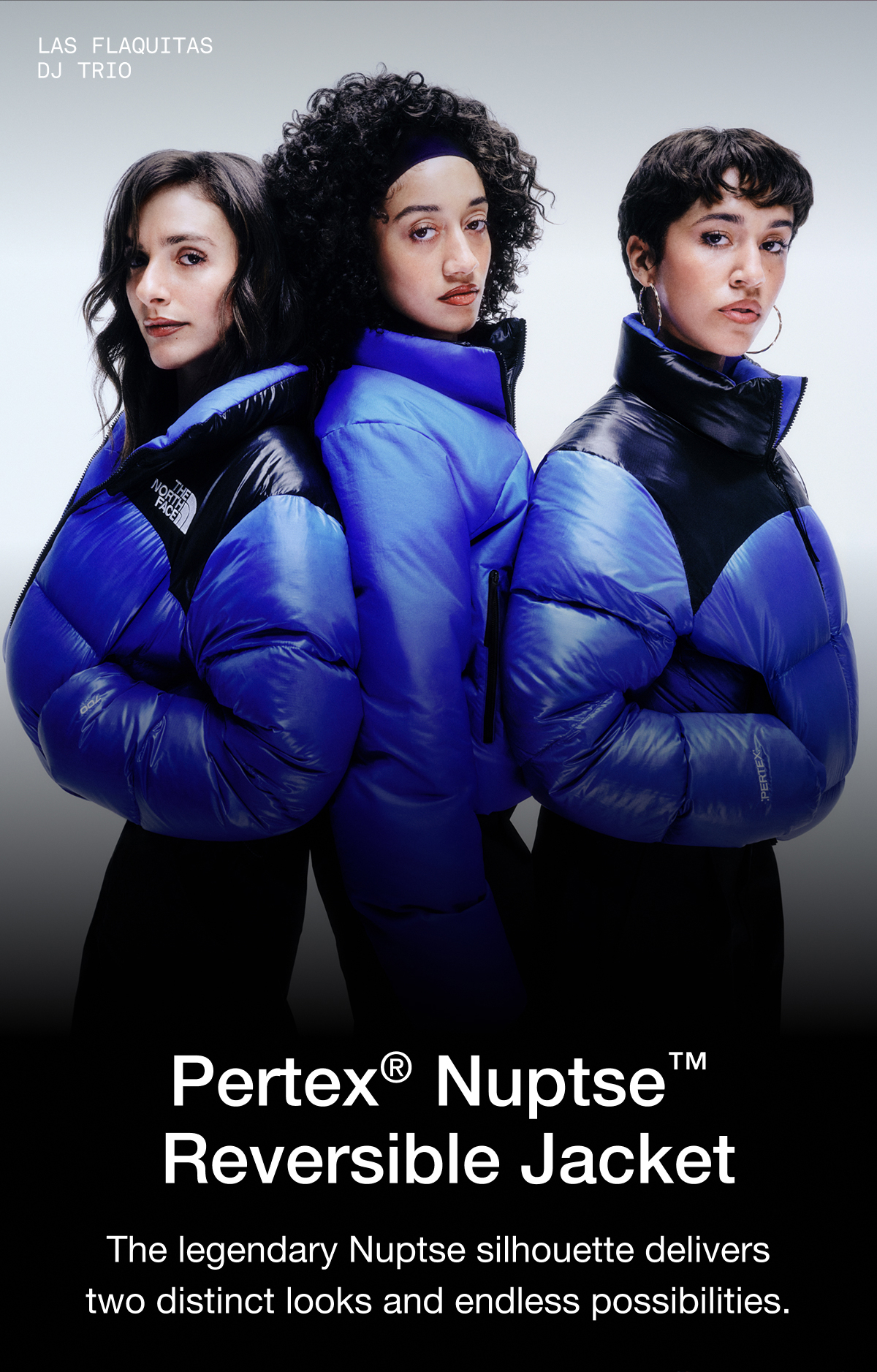 Pertex&reg; Nuptse&trade;  Reversible Jacket. The legendary Nuptse silhouette delivers two distinct looks and endless possibilities.