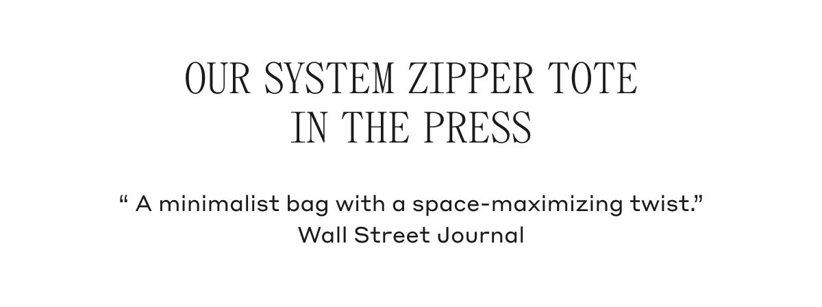 Our System Tote in the Press