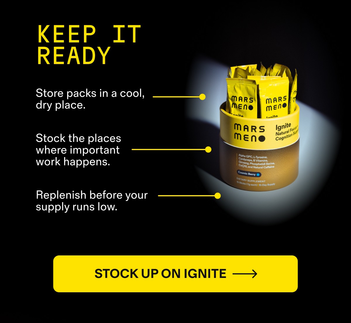 STOCK UP ON IGNITE
