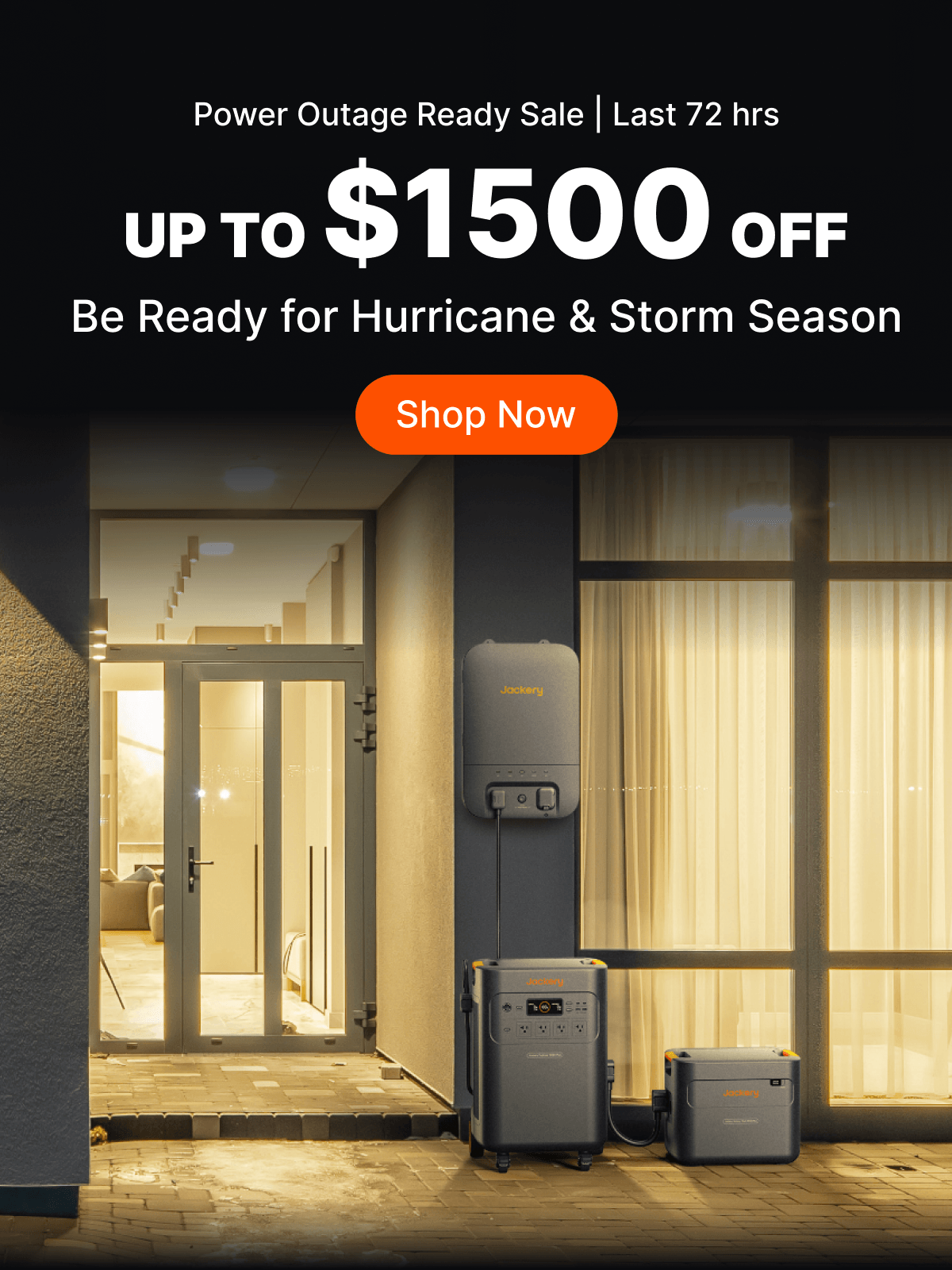 Power Outage Ready | August 12-26 | Up to $1500 off | Be Ready for Hurricane & Storm Season