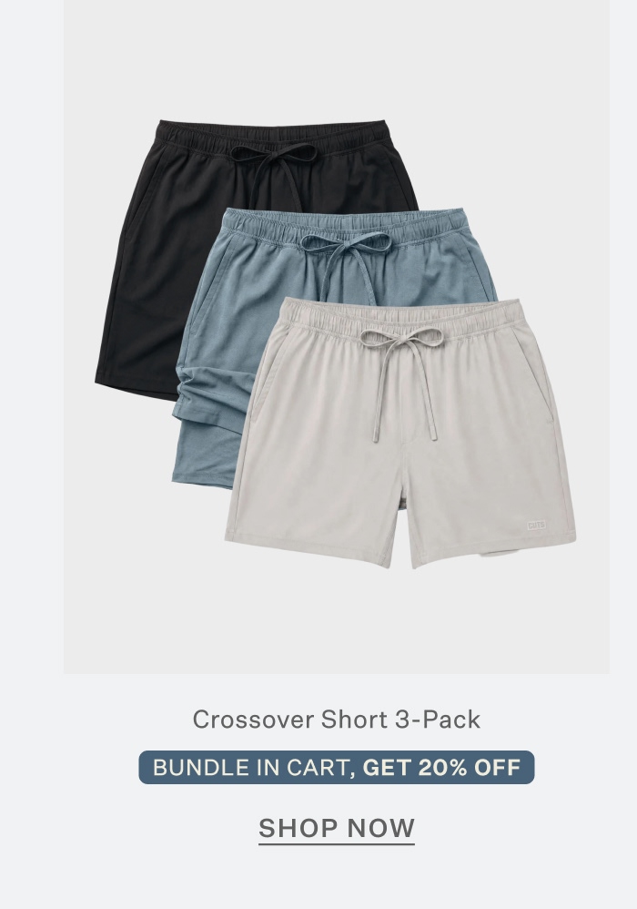Crossover Short 3-Pack | Bundle in Cart, Get 20% Off