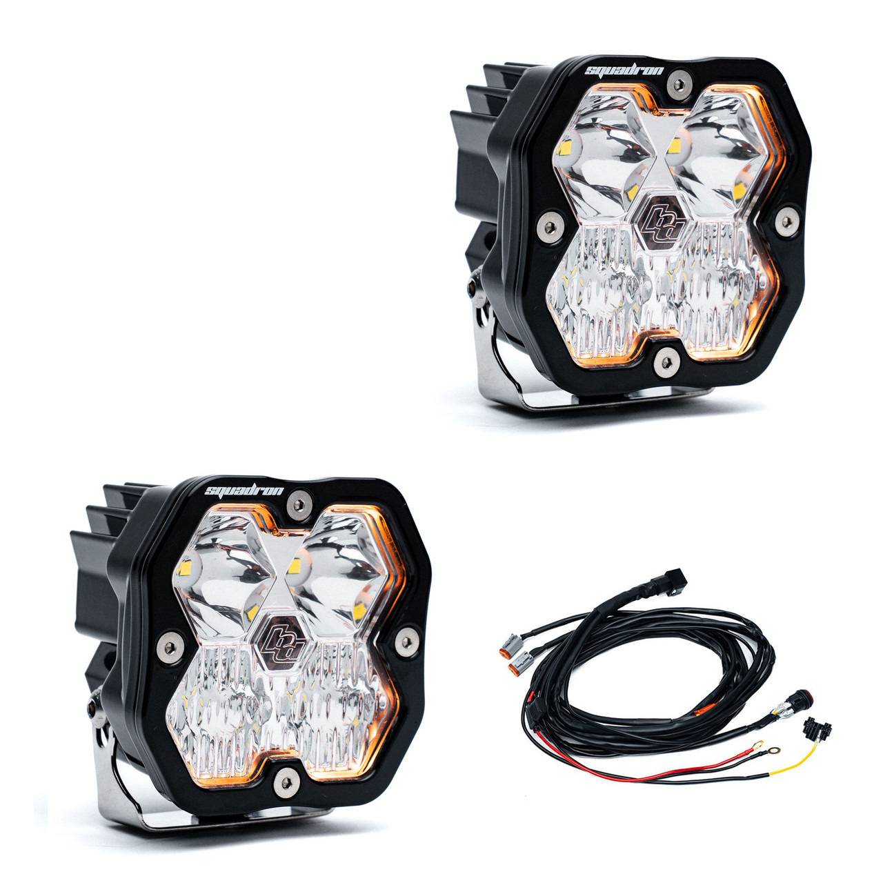 Image of Squadron 2.0 Sport Black LED Auxiliary Light Pod Pair - Universal