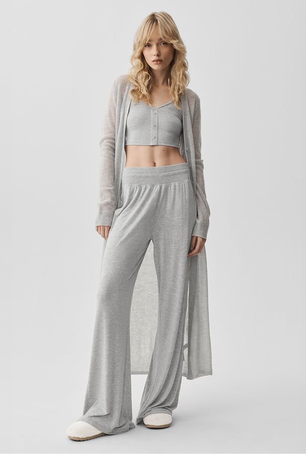 Semi Sheer Delicate Lounge Flare Pant