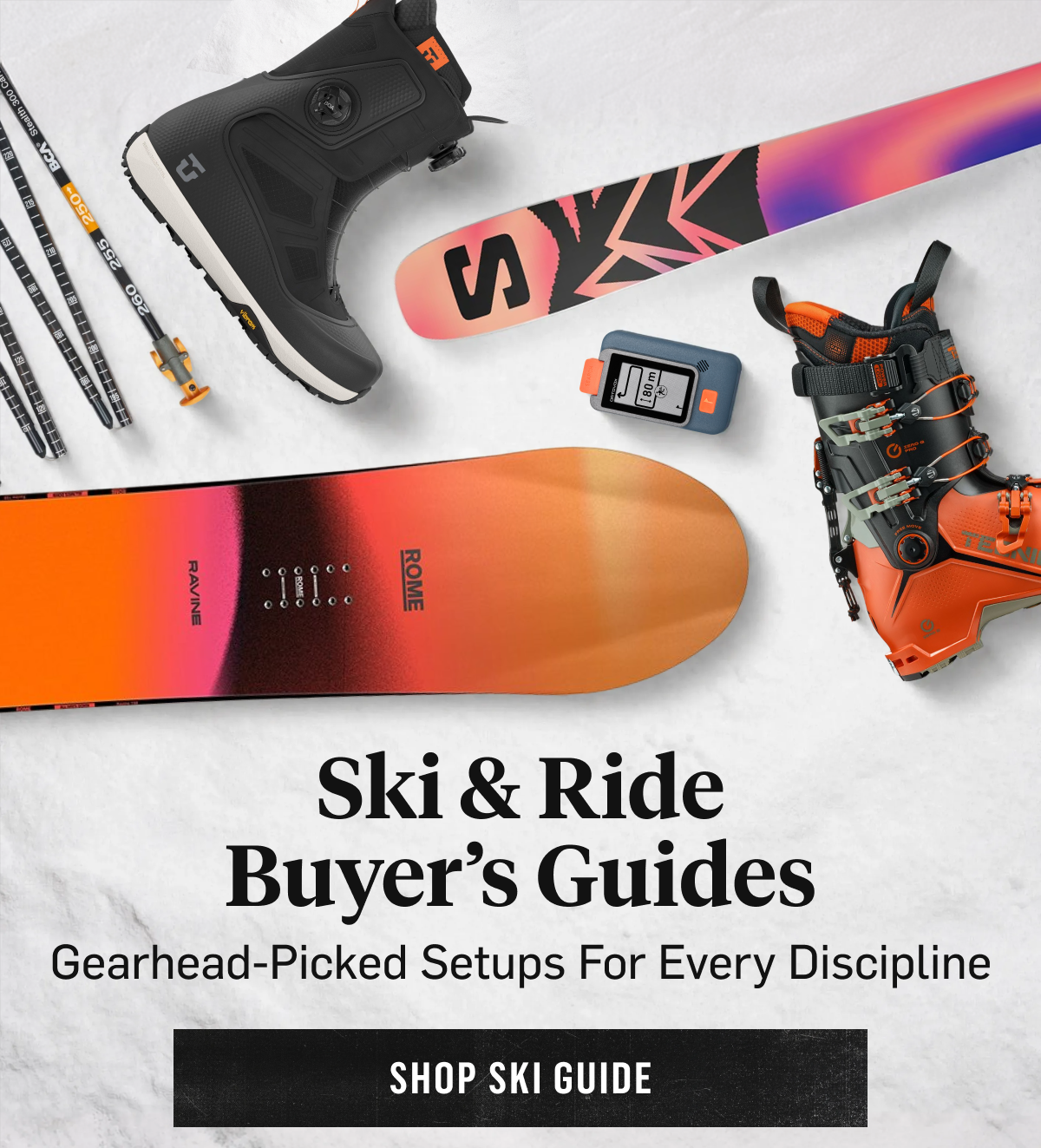 Ski & Ride Buyers Guides. Gearhead-Picked Setups For Every Discipline Shop SKi Guide