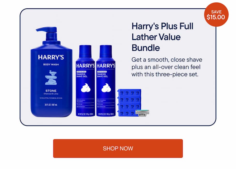 Harry's plus shave and shower bundle