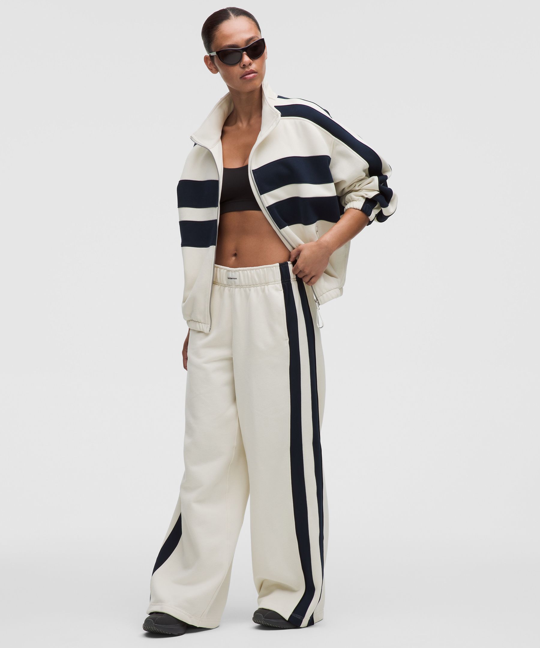 Women's Steady State Oversized Track Pant *Stripe