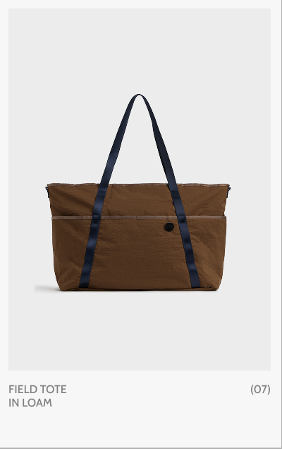 Field Tote in Loam. (07)