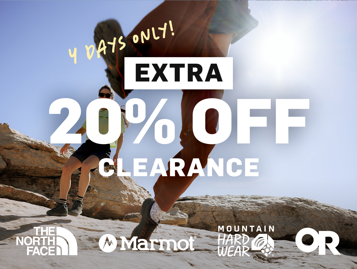 4 Days Only | Extra 20% Off Clearance | Shop Now