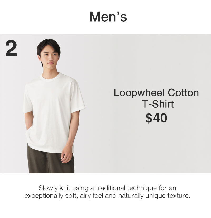 Shop Loopwheel Cotton T-Shirt 