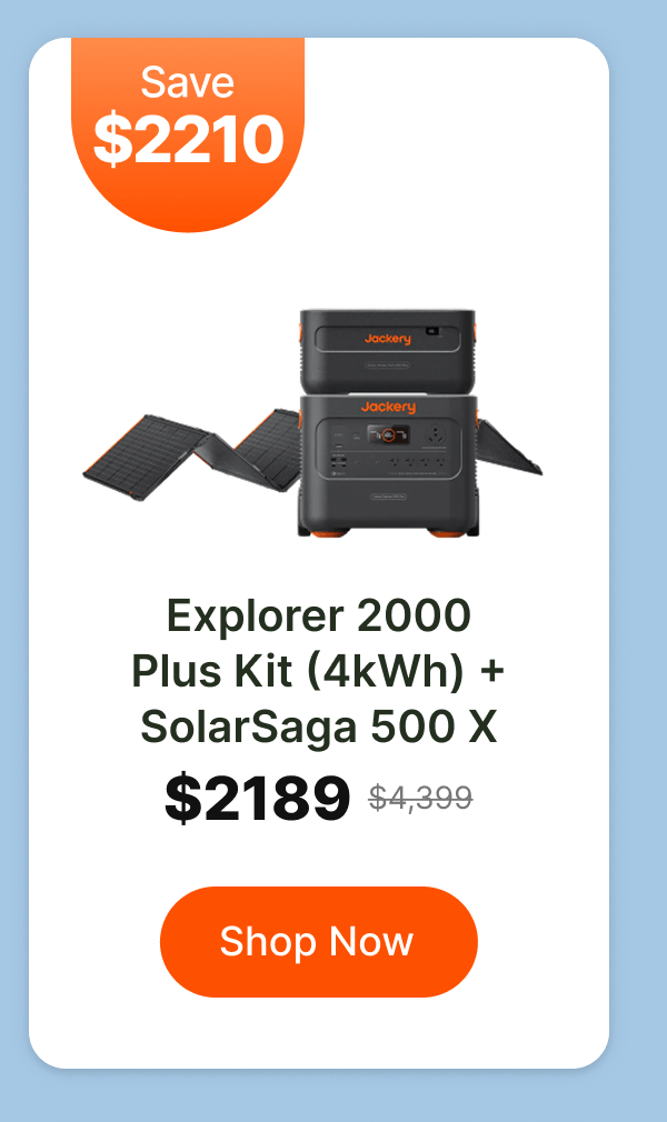 Explorer 2000Plus Kit (4kWh) +SolarSaga 500 X