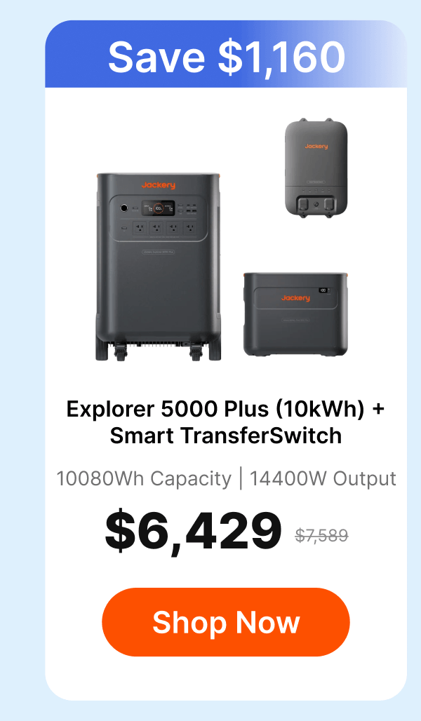Explorer 5000 Plus (10kWh) + Smart TransferSwitch