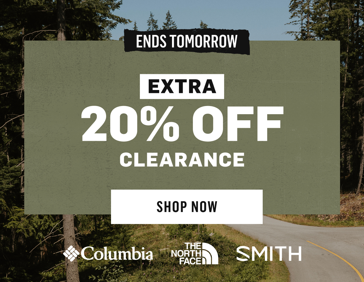 Extra 20% Off Clearance Ends Tomorrow | Shop now