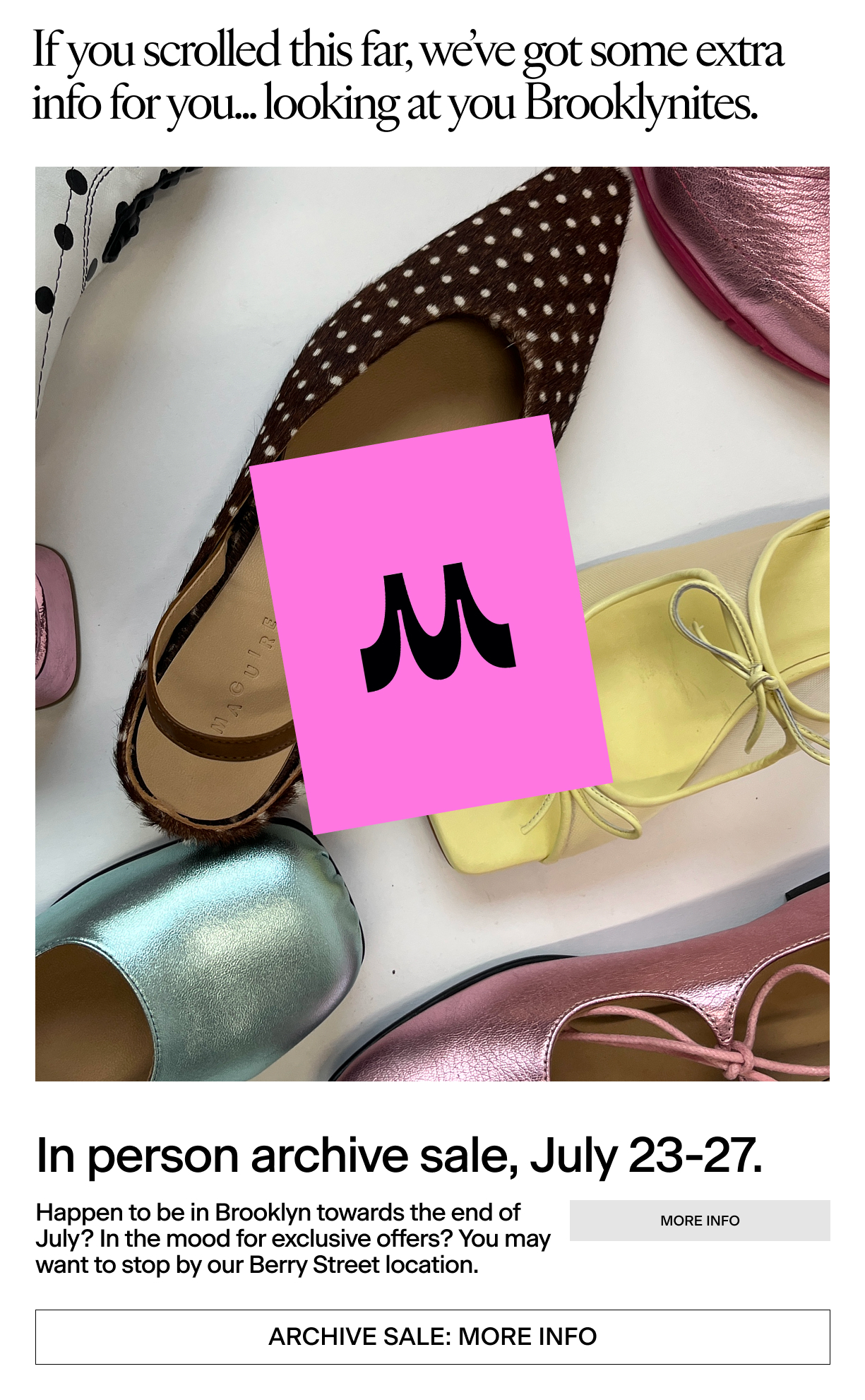 Archive Sale