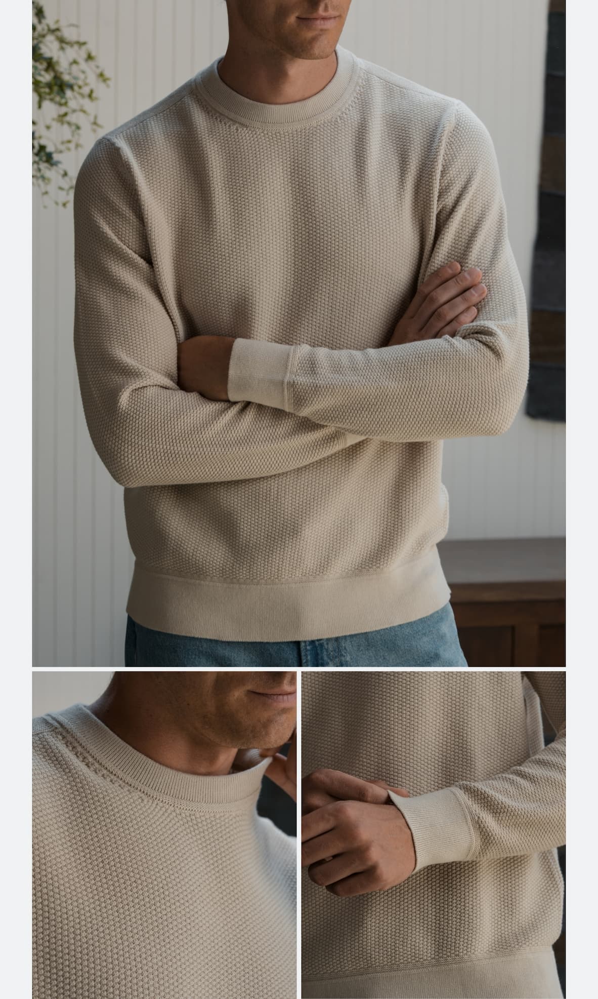 Palisade Textured Knit Crew Sweater